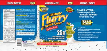Advanced Nutrient Science Ultimate Flurry Hi-Protein Powder Cookie Lovers - 
