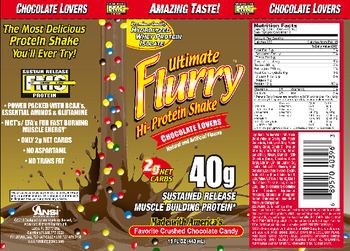 Advanced Nutrient Science Ultimate Flurry Hi-Protein Shake Chocolate Lovers - 