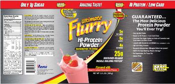 Advanced Nutrient Science Ultimate Flurry Strawberries 'N Creme - 
