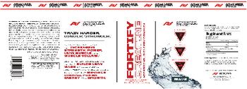 Advanced Nutrition Systems Fortify Creatine Unflavored - supplement