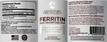 Advanced Trichology Ferritin High Absorption Iron - supplement