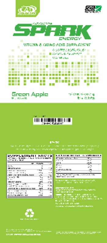 AdvoCare Spark Energy Green Apple - vitamin amino acid supplement