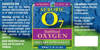 Aerobic Life Aerobic O7 Stabilized Oxygen - supplement