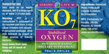 Aerobic Life KO7 Stabilized Oxygen - supplement
