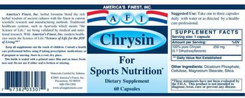 AFI America's Finest Chrysin - supplement
