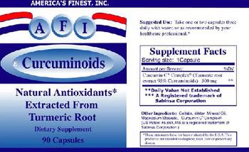 AFI America's Finest Curcuminoids - supplement