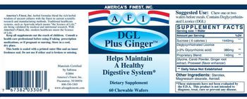 AFI America's Finest DGL Plus Ginger - supplement