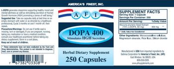 AFI America's Finest Dopa 400 - herbal supplement