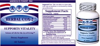 AFI America's Finest E Herbal COX-2 - supplement