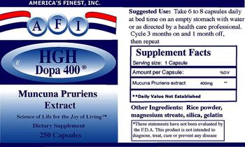 AFI America's Finest HGH Dopa 400 - supplement