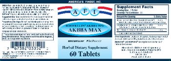 AFI America's Finest, Inc. AKBBA Max - herbal supplement