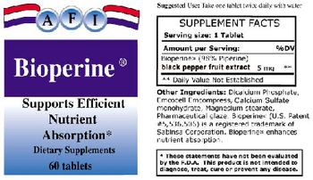 AFI Bioperine - supplement