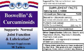 AFI Boswellin & Curcuminoids - supplement