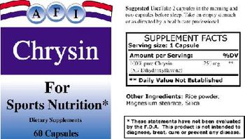AFI Chrysin - supplement