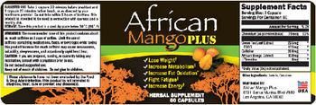 African Mango Plus African Mango Plus - herbal supplement