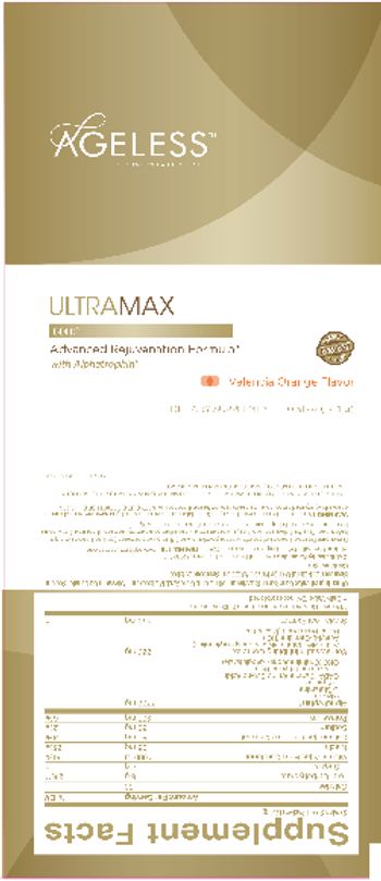 Ageless Foundation Laboratories UltraMax Gold Valencia Orange Flavor - supplement