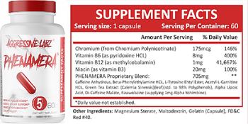 Aggressive Labz Phenamera - supplement