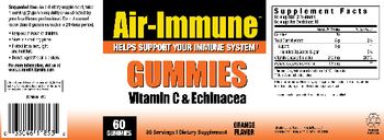 Air-Immune Gummies Vitamin C & Echinacea Orange Flavor - supplement