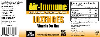 Air-Immune Lozenges Vitamin C & Zinc Honey Lemon Flavor - supplement