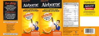 Airborne Crafted Blend Vitamin C Zesty Orange - immune support supplement