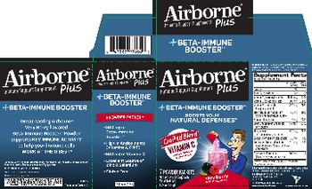 Airborne Plus Beta-Immune Booster Very Berry - immune support supplement