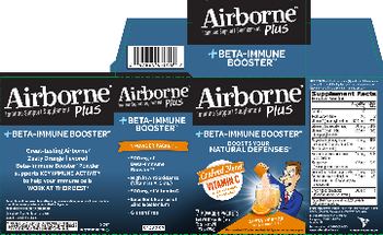 Airborne Plus Beta-Immune Booster Zesty Orange - immune support supplement