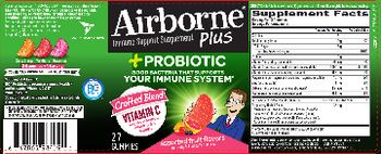 Airborne Plus Probiotic Assorted Fruit Flavors - immune support supplement