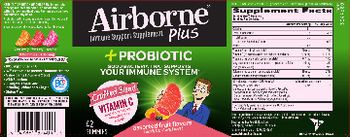 Airborne Plus Probiotic Assorted Fruit Flavors - immune support supplement