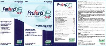 Alaven Pharmaceutical PreferaOB One - prepostnatal nutritional supplement dha