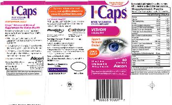 Alcon I-Caps Vision Health - eye vitamin mineral supplement
