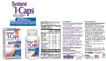 Alcon Systane ICaps Lutein & Zeaxanthin - eye vitamin mineral supplement