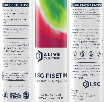 Alive By Nature LSG Fisetin - supplement