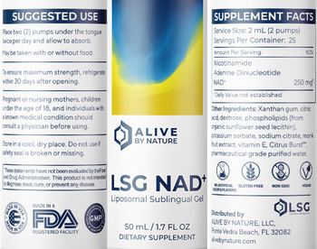 Alive By Nature LSG NAD+ - supplement