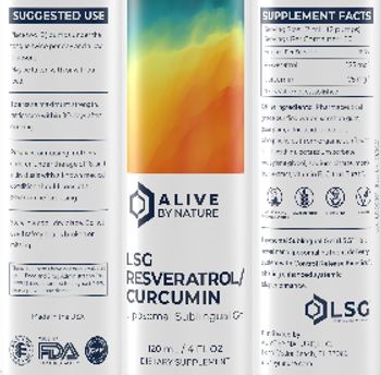 Alive By Nature LSG Resveratrol/Curcumin - supplement