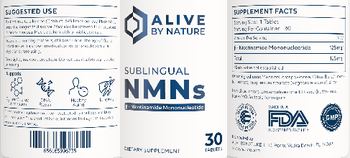 Alive By Nature Sublingual NMNs - supplement