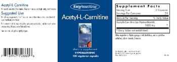 Allergy Research Group Acetyl-L-Carnitine - supplement