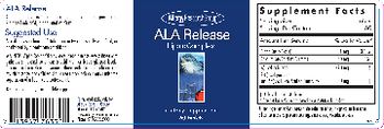 Allergy Research Group ALA Release - supplement