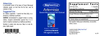 Allergy Research Group Artemisia - supplement