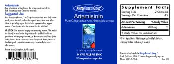 Allergy Research Group Artemisinin - supplement