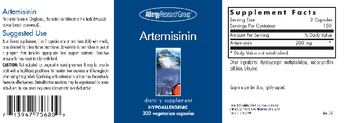 Allergy Research Group Artemisinin - supplement