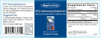 Allergy Research Group B12 Adenosylcobalamin - supplement