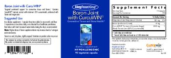 Allergy Research Group Boron Joint with CurcuWIN - supplement