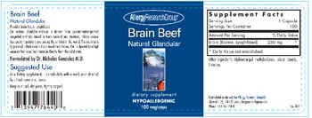 Allergy Research Group Brain Beef Natural Glandular - supplement