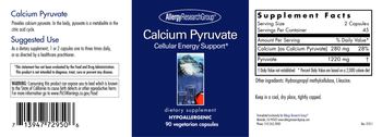 Allergy Research Group Calcium Pyruvate - supplement
