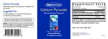 Allergy Research Group Calcium Pyruvate - supplement