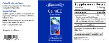 Allergy Research Group CalmEZ Brain Tonic - supplement