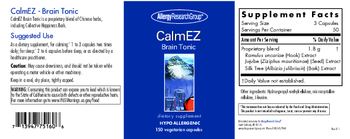 Allergy Research Group CalmEZ Brain Tonic - supplement