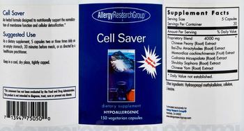 Allergy Research Group Cell Saver - supplement