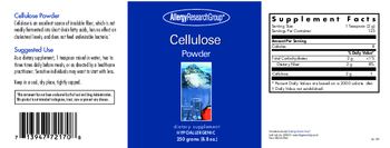 Allergy Research Group Cellulose Powder - supplement