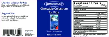 Allergy Research Group Chewable Colostrum For Kids - supplement